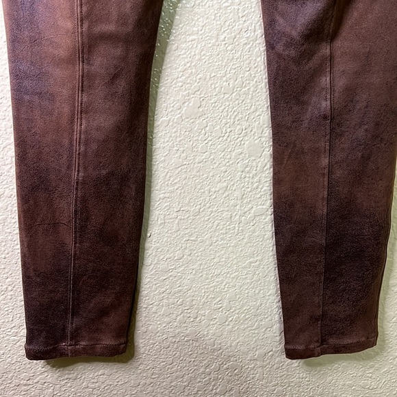 Free People Never let go distressed leather pants sz:27 - Picture 6 of 9